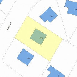 220 Jackson St, Newton, MA 02459 plot plan