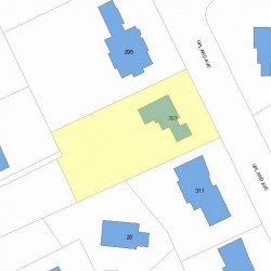 303 Upland Ave, Newton, MA 02461 plot plan