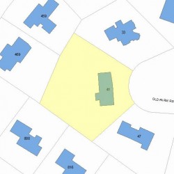 41 Old Farm Rd, Newton, MA 02459 plot plan