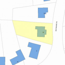 39 Devonshire Rd, Newton, MA 02468 plot plan