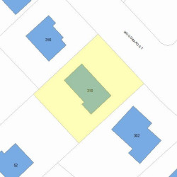 310 Woodward St, Newton, MA 02468 plot plan