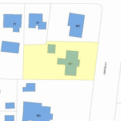 971 Centre St, Newton, MA 02459 plot plan