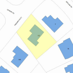 132 Greenwood St, Newton, MA 02459 plot plan