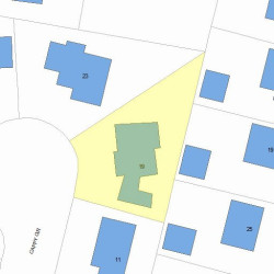 19 Cappy Cir, Newton, MA 02465 plot plan