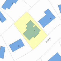 20 Haynes Rd, Newton, MA 02459 plot plan