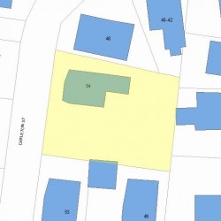 54 Carleton St, Newton, MA 02458 plot plan