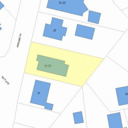 21 Harding St, Newton, MA 02465 plot plan