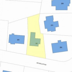 301 Woodcliff Rd, Newton, MA 02461 plot plan