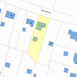 22 Brackett Rd, Newton, MA 02458 plot plan