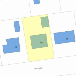 169 Oliver Rd, Newton, MA 02468 plot plan