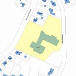 1858 Washington St, Newton, MA 02466 plot plan