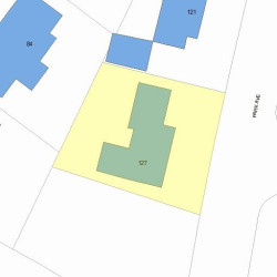 127 Park Ave, Newton, MA 02458 plot plan