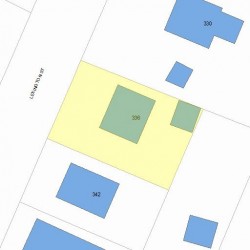 336 Lexington St, Newton, MA 02466 plot plan