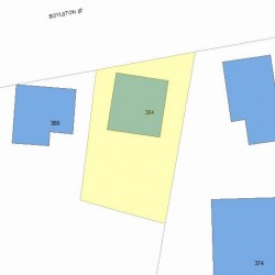 384 Boylston St, Newton, MA 02459 plot plan