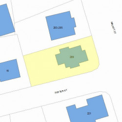 209 Walnut St, Newton, MA 02460 plot plan