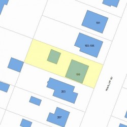 199 Winslow Rd, Newton, MA 02468 plot plan