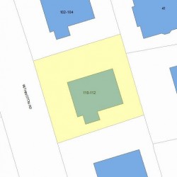 112 Withington Rd, Newton, MA 02460 plot plan