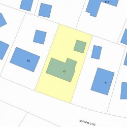 47 Bothfeld Rd, Newton, MA 02459 plot plan