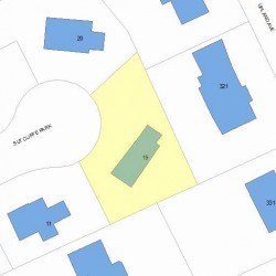 19 Sutcliffe Park, Newton, MA 02461 plot plan