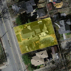 182 Walnut St, Newton, MA 02460 aerial view