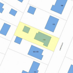 119 Langdon St, Newton, MA 02458 plot plan