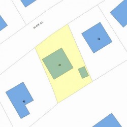 40 Clyde St, Newton, MA 02460 plot plan