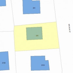 235 Melrose St, Newton, MA 02466 plot plan