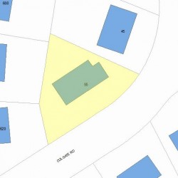 55 Colgate Rd, Newton, MA 02462 plot plan