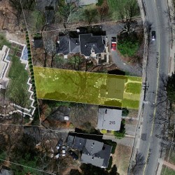 211 Grove St, Newton, MA 02466 aerial view