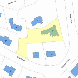 17 Burdean Rd, Newton, MA 02459 plot plan