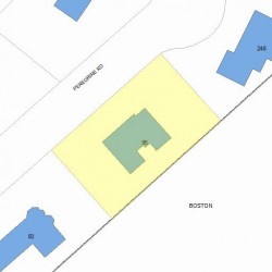 95 Peregrine Rd, Newton, MA 02459 plot plan