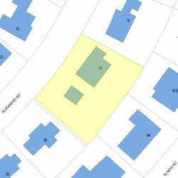 18 Alexander Rd, Newton, MA 02461 plot plan