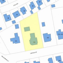 163 Lincoln St, Newton, MA 02461 plot plan