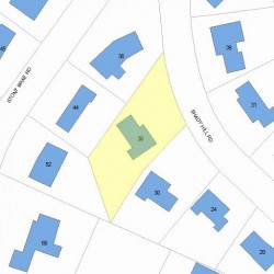 38 Shady Hill Rd, Newton, MA 02461 plot plan