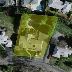 464 Dudley Rd, Newton, MA 02459 aerial view