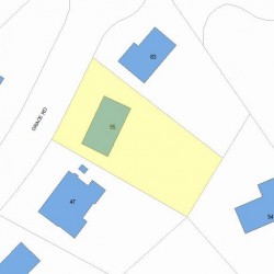 55 Grace Rd, Newton, MA 02459 plot plan