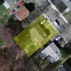 55 Wade St, Newton, MA 02461 aerial view