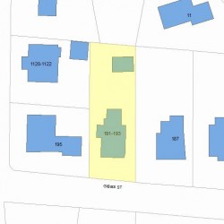 191 Gibbs St, Newton, MA 02459 plot plan