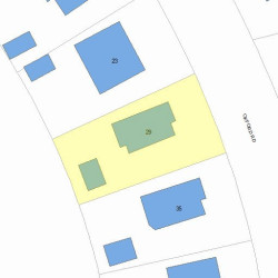 29 Oxford Rd, Newton, MA 02459 plot plan