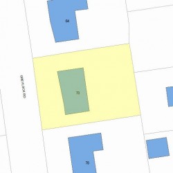 70 Greylock Rd, Newton, MA 02465 plot plan