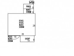244 Ward St, Newton, MA 02459 floor plan
