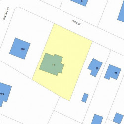 11 Fern St, Newton, MA 02466 plot plan