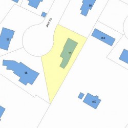 58 Jane Rd, Newton, MA 02459 plot plan