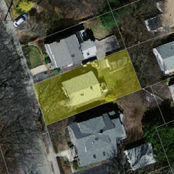 44 Circuit Ave, Newton, MA 02461 aerial view