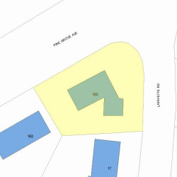 160 Pine Grove Ave, Newton, MA 02462 plot plan