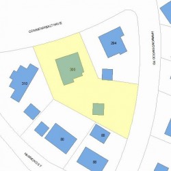 300 Commonwealth Ave, Newton, MA 02459 plot plan