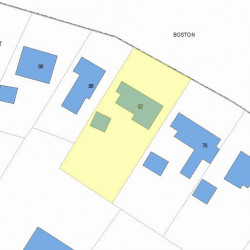 82 Beacon St, Newton, MA 02459 plot plan