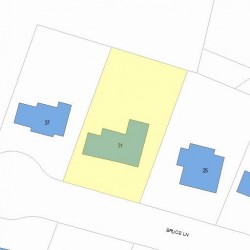 31 Bruce Ln, Newton, MA 02458 plot plan