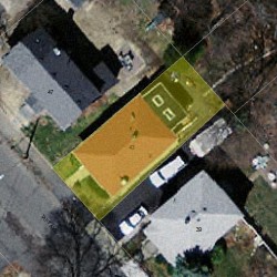 43 Taft Ave, Newton, MA 02465 aerial view