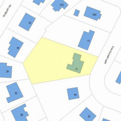 15 Maplewood Ave, Newton, MA 02459 plot plan